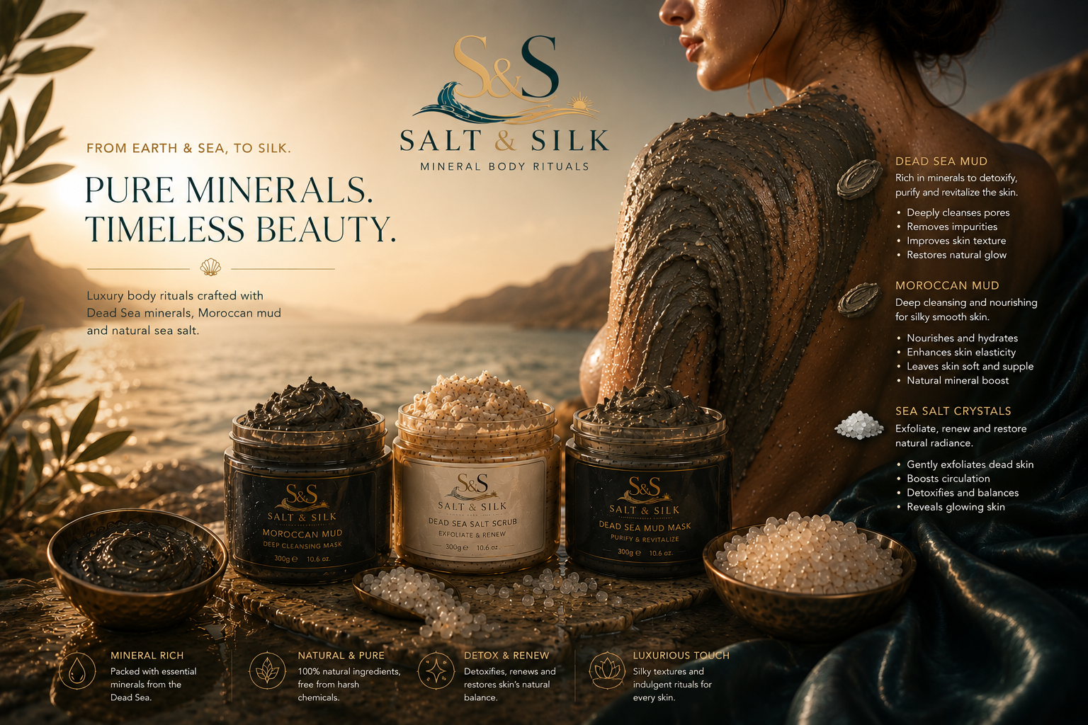 Salt & Silk - Pure Minerals, Timeless Beauty